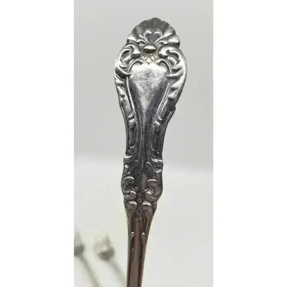 3 Pcs Antique Silver plate Oyster Fork Rogers PAT APR 4.99 Arundel Charcuterie - Picture 9 of 10